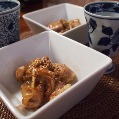 合わせダレに漬けて焼くだけで作れちゃう『鶏肉の生姜煮』のレシピ