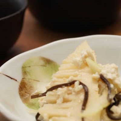 和えるだけ！『筍とセロリの白和え』レシピはお手軽なのに旨味たっぷり♩
