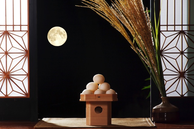 真作「Japanese pampas grass under the moon」