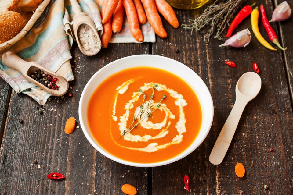 スープメーカー ニンジンとコリアンダーのスープ レシピ