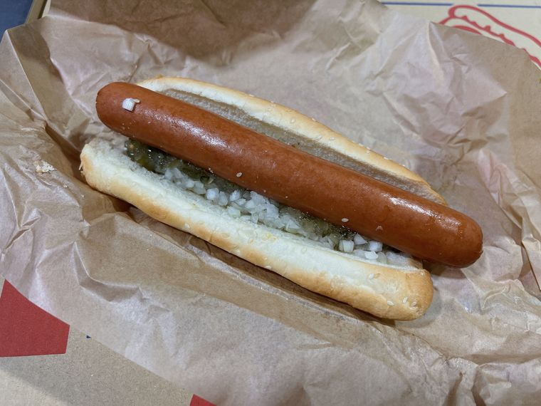 コストコフードコートのホットドッグ