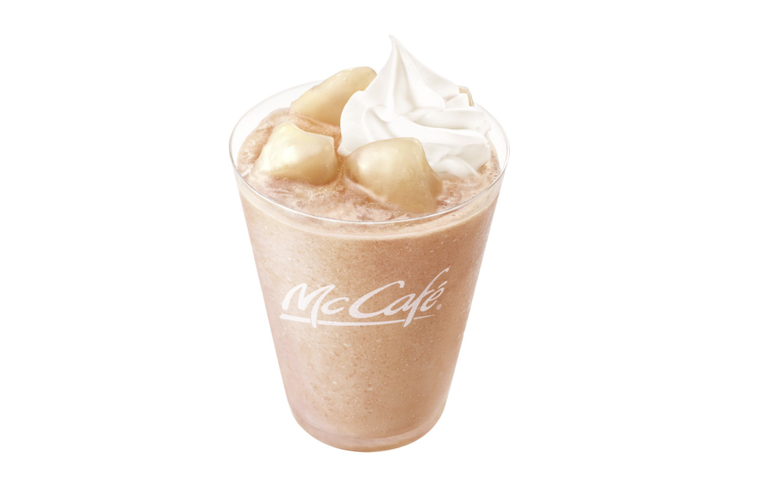 期間限定!マックカフェから “桃” のスムージーとフラッペが新発売の画像