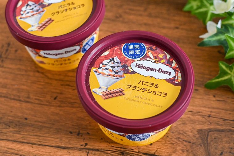 ハーゲンダッツ バニラ＆クランチショコラのパッケージ