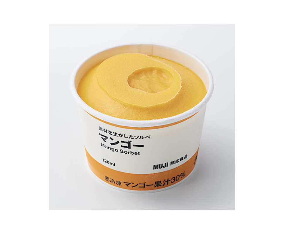 無印良品からアイス・ソルベが新発売!素材の味を堪能できる4種類の画像