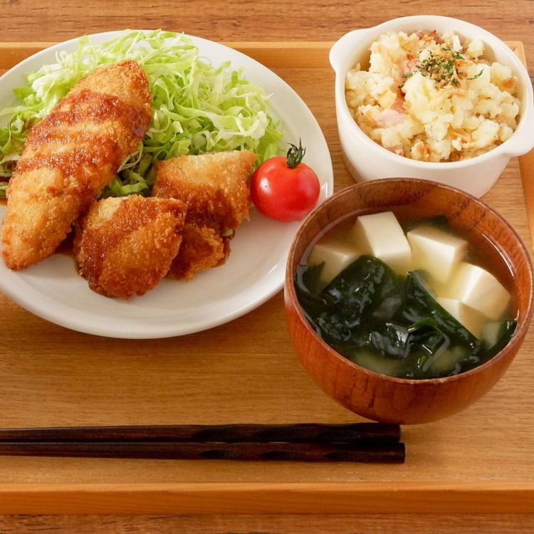 魚嫌いな子どもも喜ぶ サクふわっ まぐろカツ定食 1食150円献立 2 Macaroni