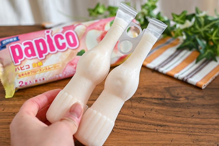 想像以上の桃の果実感…!復活したパピコはジューシーで甘みたっぷりの期間限定フレーバー【365日アイス女子】の画像
