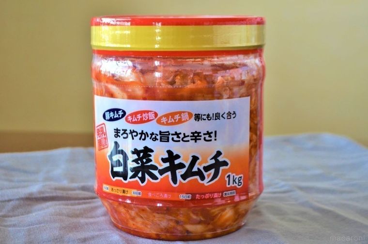 白菜キムチのパッケージ