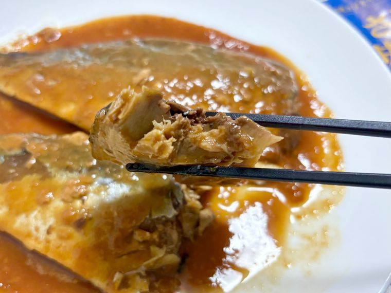 業務スーパーで買えるさばの味噌煮のアップ画