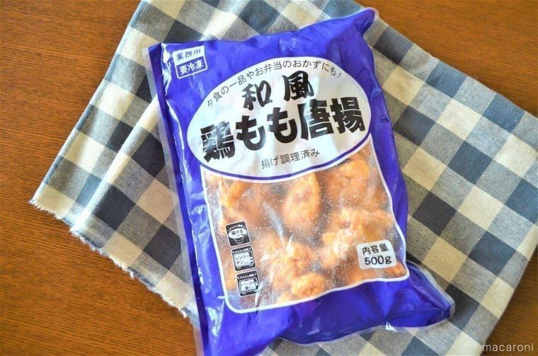 鶏もも唐揚げのパッケージ