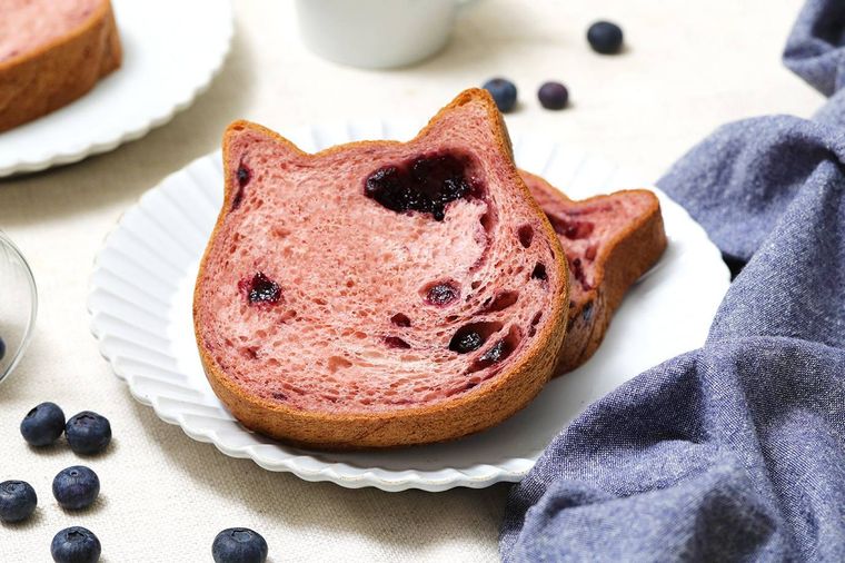 ねこねこ食パンにブルーベリーフレーバー登場!6月限定で味わえる豊かな香りと甘さの画像