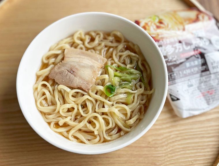 喜多方しょうゆラーメンの調理例