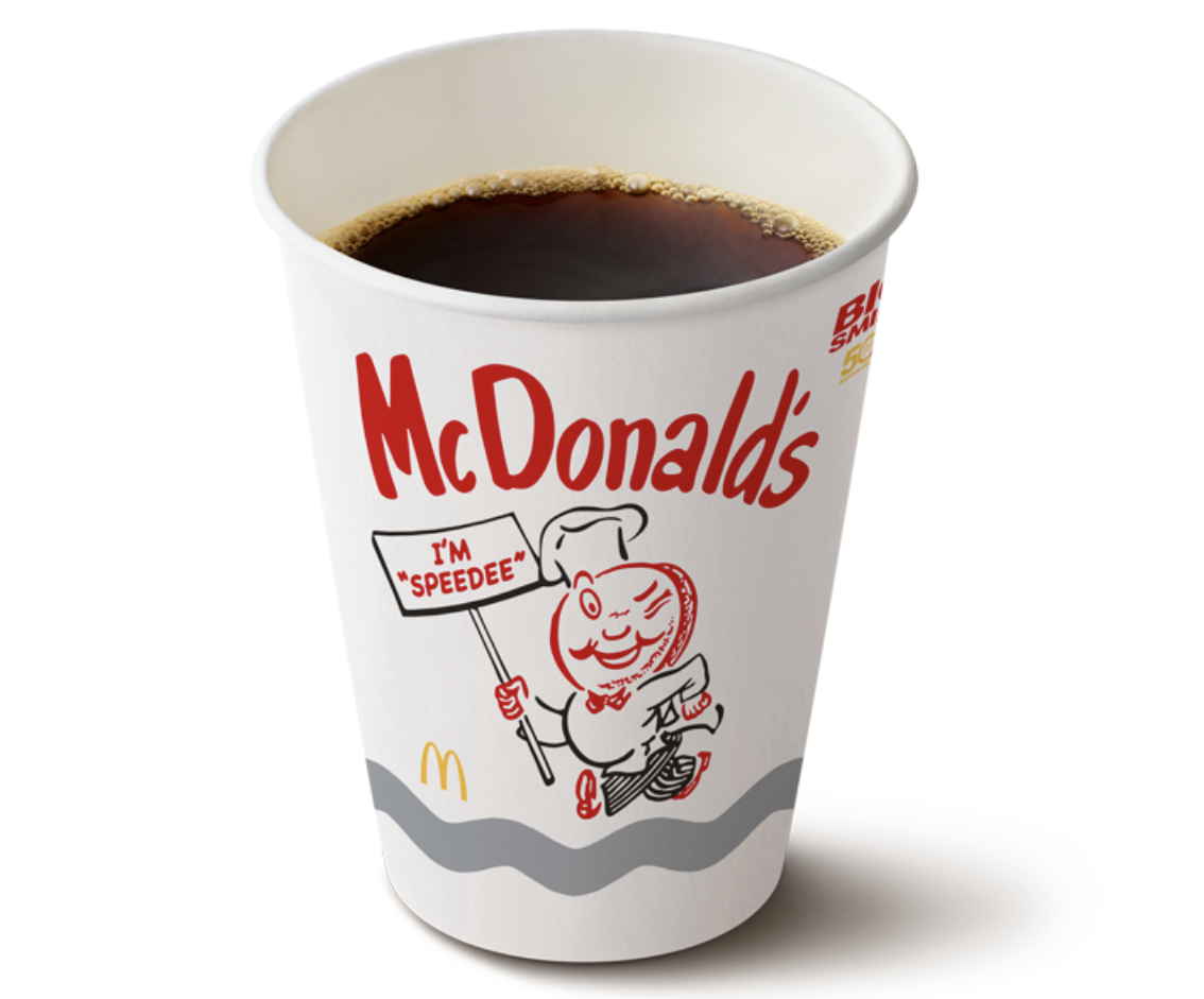 マクドナルドのパケが “アメリカンヴィンテージ” に。50周年記念で「スピーディー 」と出会えるの画像