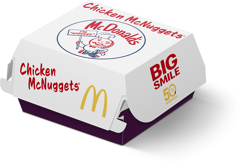 マクドナルドのパケが “アメリカンヴィンテージ” に。50周年記念で「スピーディー 」と出会えるの画像