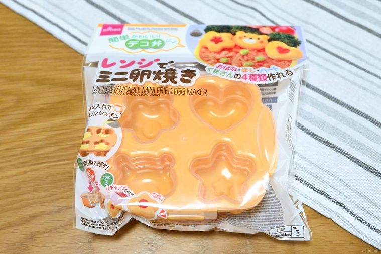ダイソーのレンジでミニ卵焼きのパッケージ画像