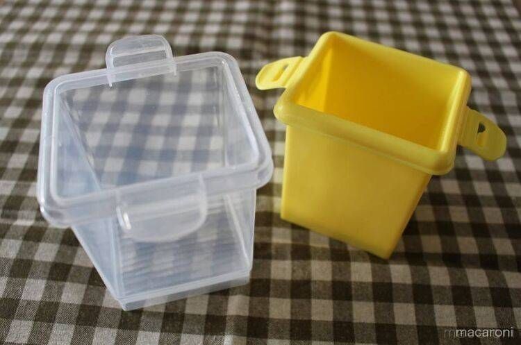 レンジで簡単だし巻きたまごの容器と押し型