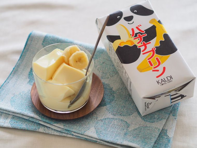 まるで食べるバナナジュース?カルディの王道スイーツ「パンダプリン」に新作が登場!の画像