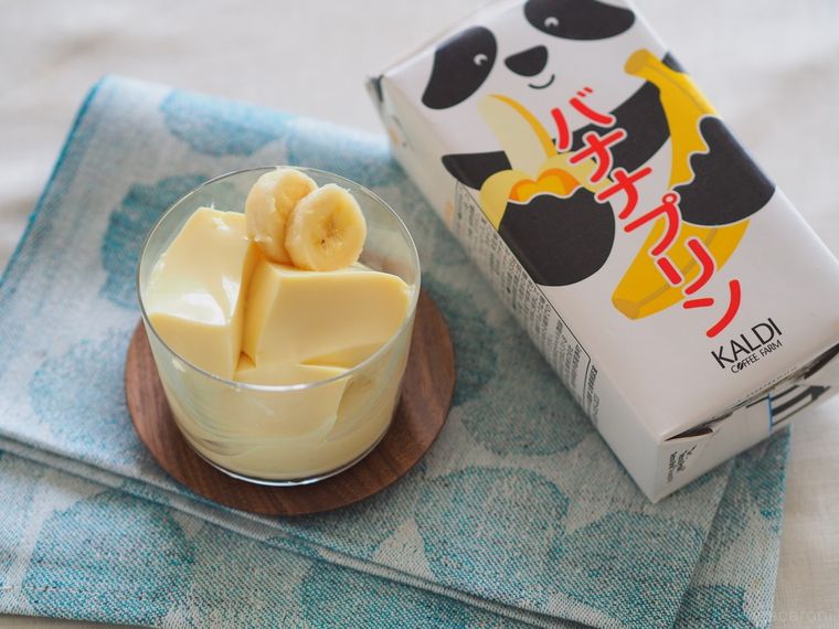まるで食べるバナナジュース?カルディの王道スイーツ「パンダプリン」に新作が登場!の画像
