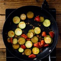 【作り方】なすとトマトの夏野菜パスタ