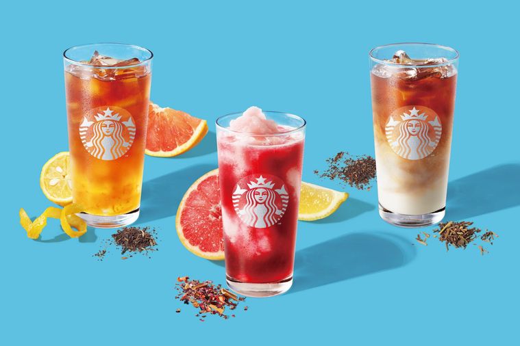 スターバックスに3種類のティービバレッジ登場。夏にぴったりの爽やかなフレーバーの画像