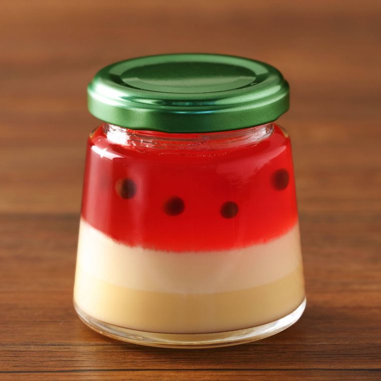 プリンに恋してから「夏の王様すいか」と「果実もも」が期間限定で登場!暑い夏に嬉しい爽やかなプリンの画像