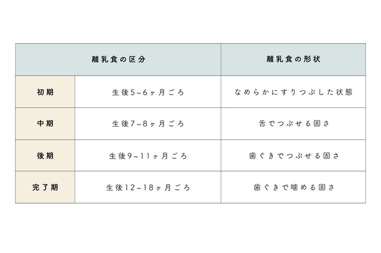 離乳食インストラクター監修 離乳食初期の目安量はどのくらい 写真付きで食材形状も解説 Macaroni