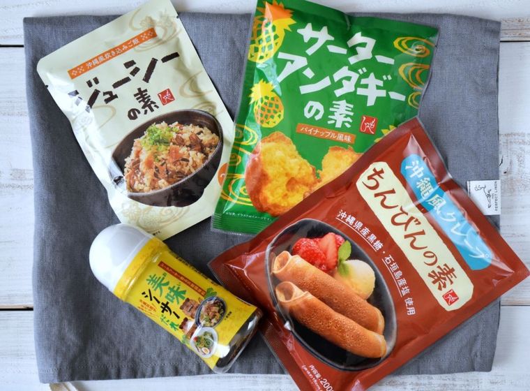 新作カルディの素で作る沖縄ごはん献立。サーターアンダギーや炊き込みごはんも簡単にの画像