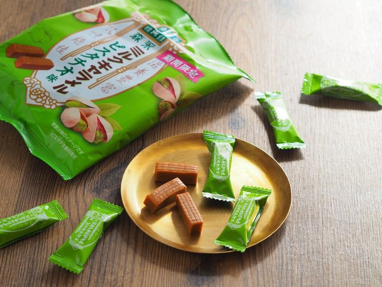 森永のミルクキャラメルに “ピスタチオ味” 登場!この時期だけのコクたっぷりな味の画像