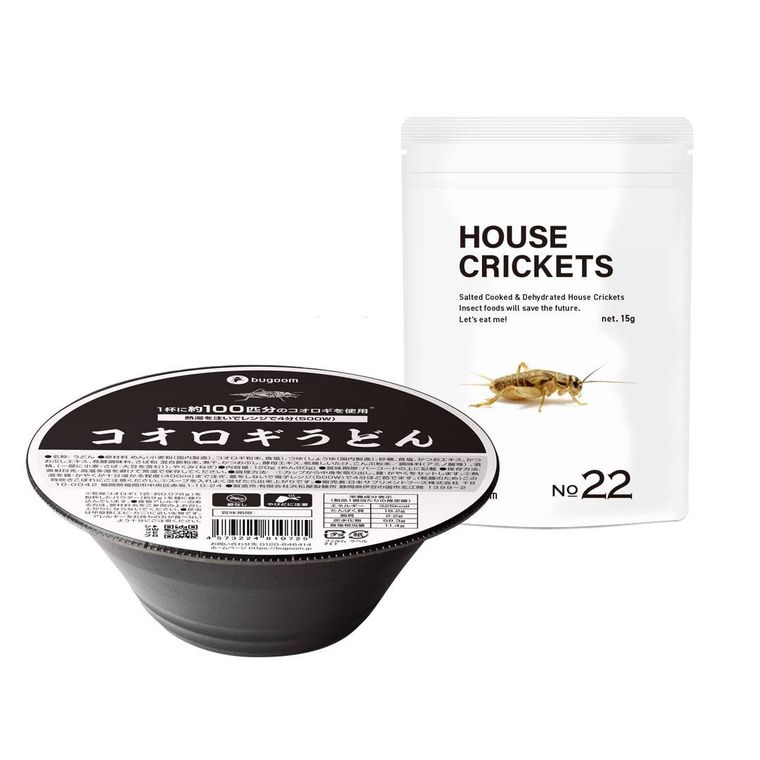 世界初の「コオロギカップうどん」新登場。バグームから発売される見た目もおいしそうな逸品の画像