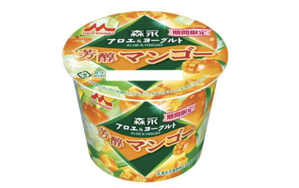 森永アロエヨーグルトに「芳醇マンゴー」新登場!2種の果肉が贅沢な味わいの画像