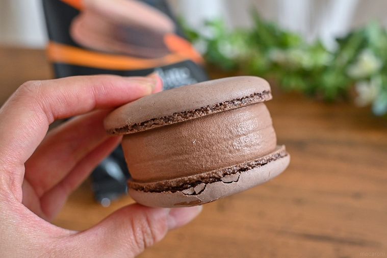 セブン限定「チョコレートマカロンアイス」が登場。一体感が絶妙な大人の味【365日アイス女子】の画像