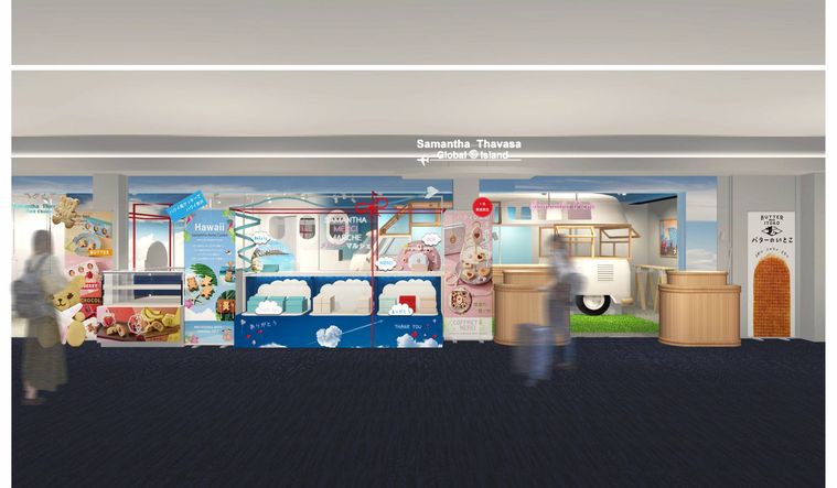 サマンサタバサスイーツの新作が集結!羽田空港第2ターミナル店内に「サマンサメルシーマルシェ」オープン!の画像