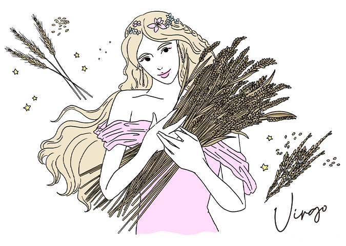 乙女座のイラスト