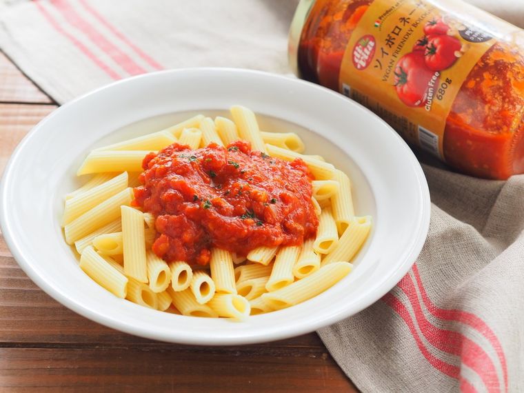 業務スーパーにソイボロネーゼ登場!大容量でコスパよし、お肉なしでも食べごたえ十分の画像