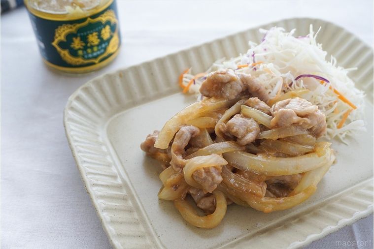 ジャンツォンジャンを使った豚のしょうが焼きとジャンツォンジャンの瓶