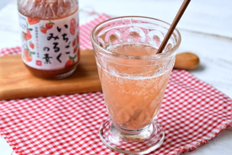 カルディ「いちごみるくの素」が使える!市販アイスも贅沢いちご味に変身の画像