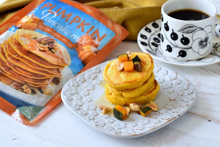 カルディ秋の新作!パンプキンパンケーキミックスでふっくら秋スイーツの画像