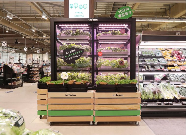 都市型農場野菜「Infarm(インファーム)」、新たにサミットストア成城店・野沢龍雲寺店での販売が決定の画像