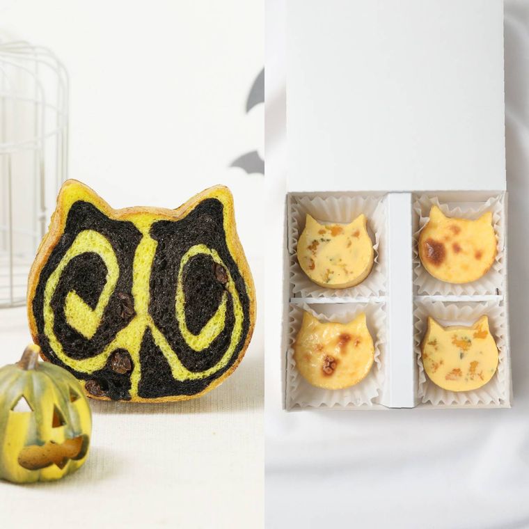 ねこねこ食パンに4種の「ハロウィンセット」が登場。オンライン限定で購入可能!の画像