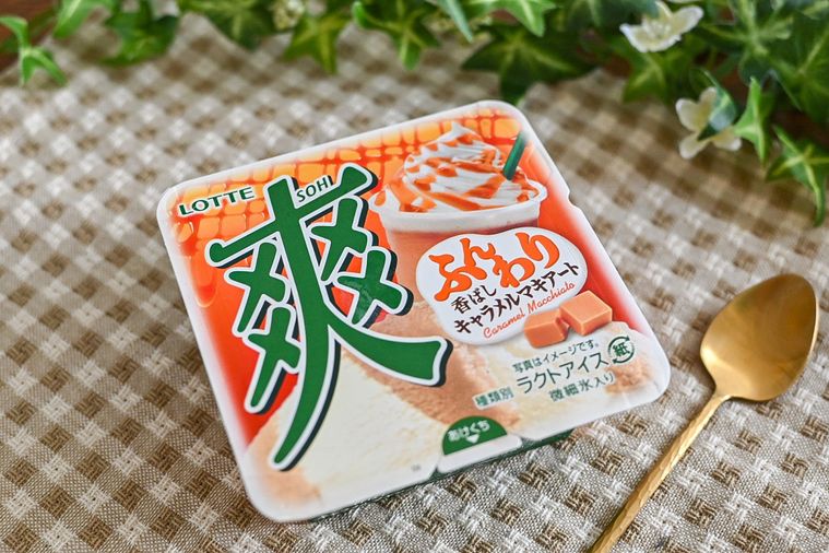 爽の新作「香ばしキャラメルマキアート」は疲れたときに最適。ほろ苦さが大人の味【365日アイス女子】の画像