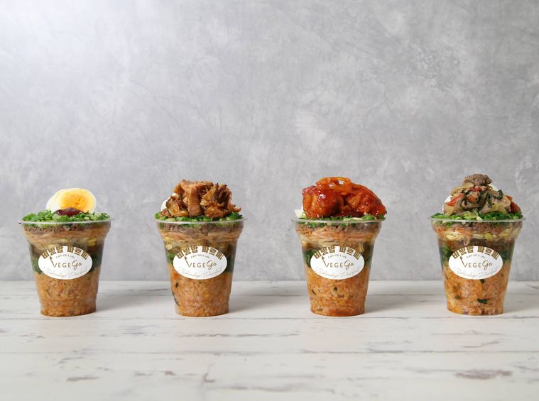 片手で楽しめる韓国料理「ビビンパフェ」登場!ベジゴーで3種の新商品が販売中の画像