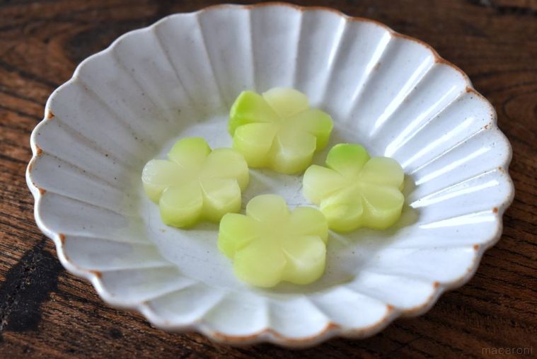 ブロッコリーの芯で作った飾り野菜