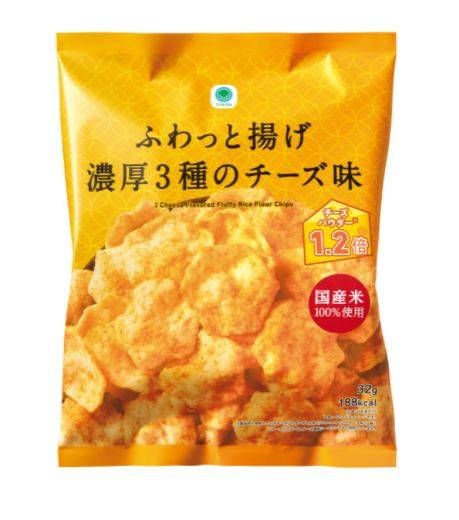 「ファミマル ふわっと揚げ 濃厚3種のチーズ味」のパッケージ