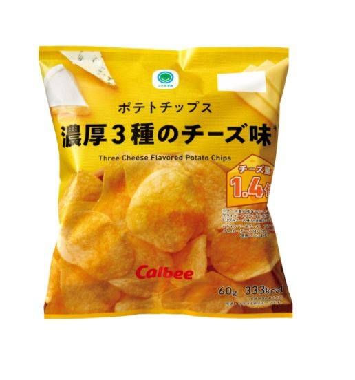 ファミマル ポテトチップス 濃厚3種のチーズ味のパッケージ