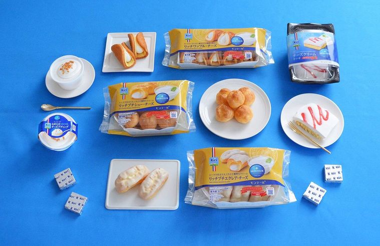 キリ®クリームチーズとコラボ。モンテールから「リッチプチシュー・チーズ」など5品が新発売の画像