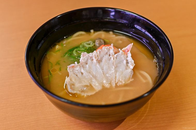 スシローの濃厚かに味噌ラーメン