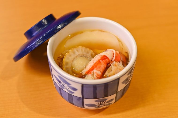 本ずわい蟹のあんかけ茶碗蒸し