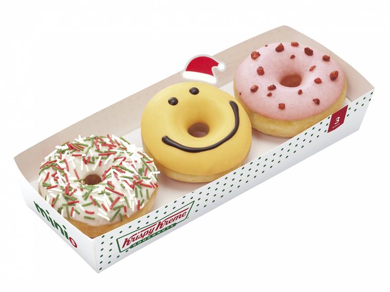 クリスピークリームドーナツに2021年クリスマス限定ドーナツが登場!5種類から選べるの画像