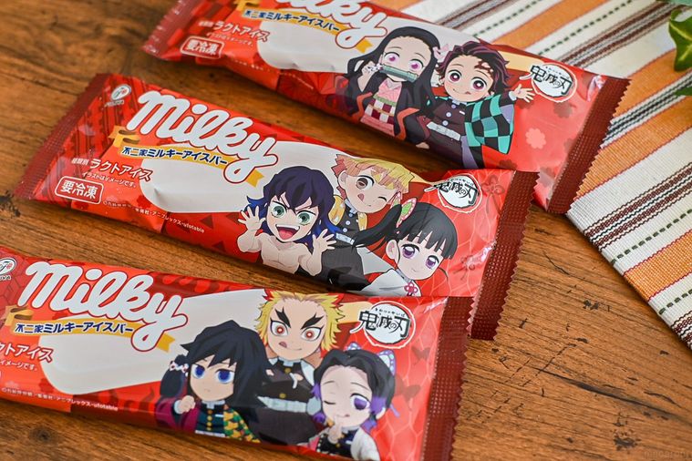 セブン限定の不二家ミルキーアイスバーが鬼滅とコラボ!やさしい甘みに癒される【365日アイス女子】の画像