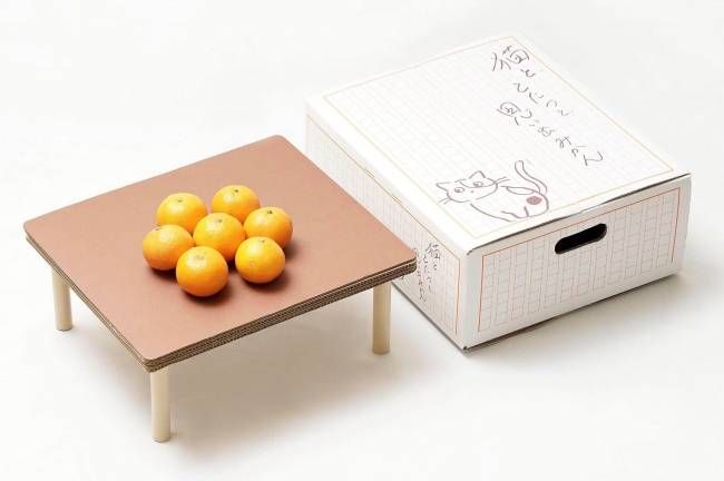 今年も登場!ねこ専用こたつ付きみかん「猫と、こたつと、思い出みかん」がオンライン限定で販売の画像