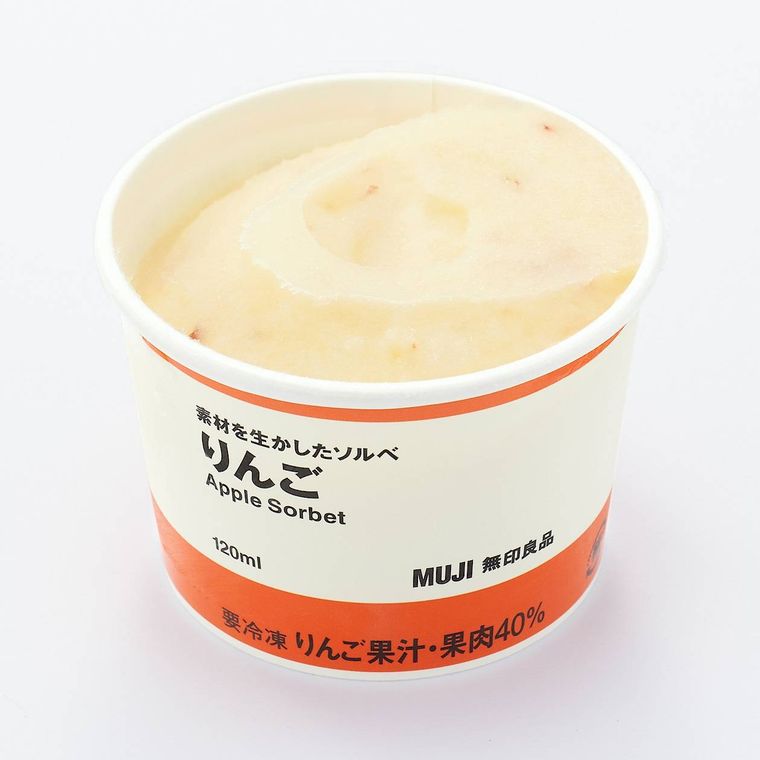 無印良品に塩キャラメルナッツとりんごのアイスソルベが登場!冬限定フレーバーの画像